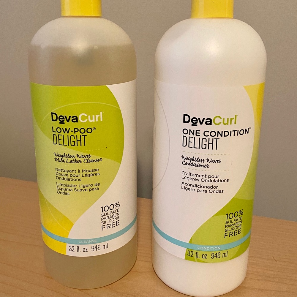 NEW Devacurl Low Poo & One Condition liter duo